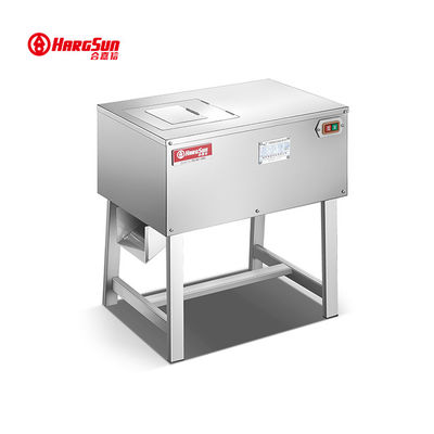 Qualität  Horizontal Fresh Meat Cutting Machine 750w 45kg 120kg/H With Protective Cover usine